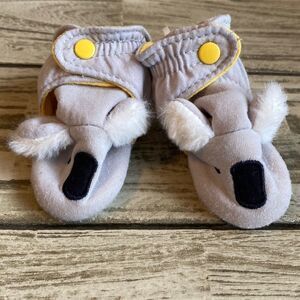 𝅺3/$25 Baby Koala Bootie Wraps - Cloud Island™ Gray 0-3m